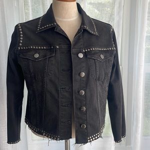 Frame Denim band stud cropped jacket